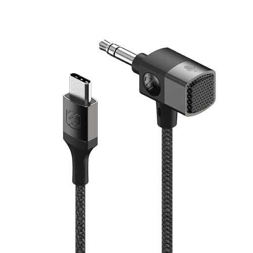 Adaptador USB-C a Auxiliar 3.5mm con Micrófono Scosche miniatura 1