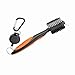 POENVFPO Brush Club Cleaner with Ergonomic Handle for Cleaning Irons and Poles for Lovers Plastic Black + Orange 31 * 3.4cm