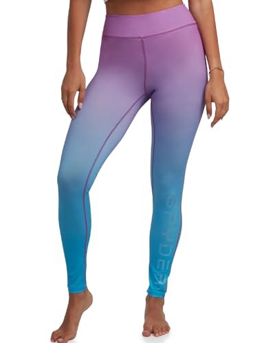 Spyder Womens Leggings - Poly Span Knit UPF 50 High Waisted Pants