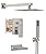 HoliSpa Shower System with Tub Spout, All Metal Tub Shower Faucet Set with 10" Rain Shower Head and Handheld Spray combo, Wall Mounted Tub Shower Systems with Valve and Trim Kit, Brushed Nickel