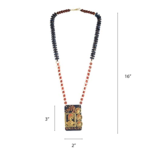 Image of AAKRITI ART CREATIONS Handcrafted Tribal & Wooden Necklace Collection | Dhokra, Ethnic, Brass & Artistic Designs | Royal, Boho & Nomadic-Inspired Statement Jewelry for Women