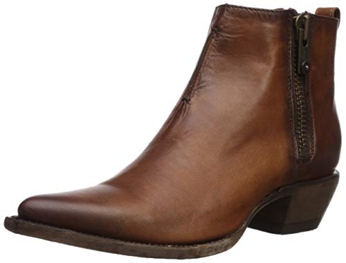 Frye Women's Sacha Moto Shortie Ankle Boot, Cognac, 7.5 M US