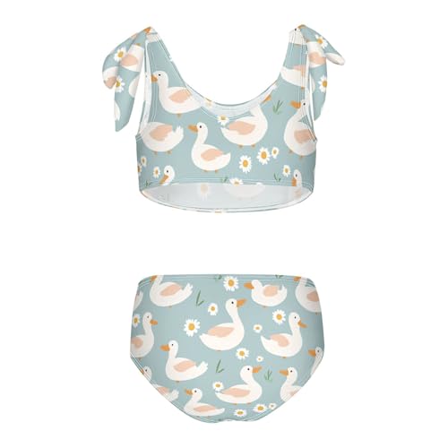 Wusikd Ducks Cloud Girls Swimsuits Two Piece Daisy Swimwear Bikini Set for for Girls Size 3T2