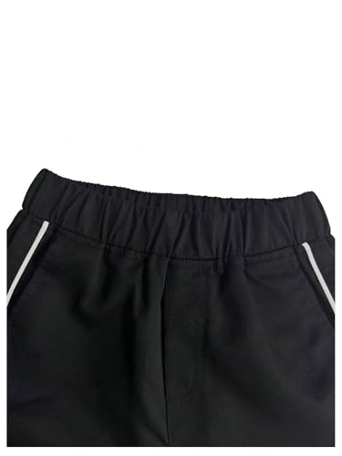 GORGLITTER Girl's Wide Leg Baggy Sweatpants Side Striped Lightweight Athletic Workout Gym Sweat Pants4