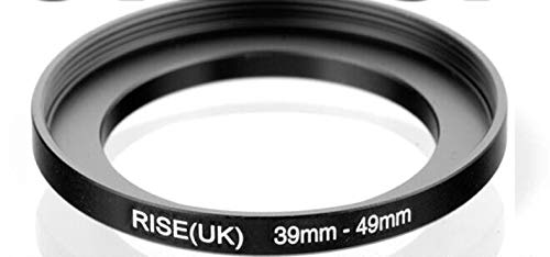 STEP UP 39-49MM ANELLO ADATTATORE 39MM-49MM ADAPTER RING 39MM 49MM 39-49 39 49 MM OBIETTIVO LENS COMPATIBILE CON NIKON CANON FUJIFILM SONY OLYMPUS PANASONIC SIGMA TAMRON TOKINA