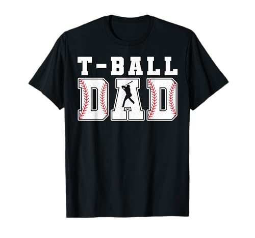 Groovy T-ball Dad Father Happy Fathers Day Sports Game Day T-Shirt