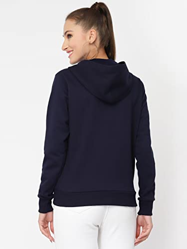 Image of UZARUS Women's Cotton Fleece Stylish Sweatshirt Hoodie