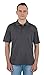 ALL Polo Men's Polo Shirt – Performance Quick Dry Short Sleeve Lightweight Regular Fit Classic Pique Casual Collared Top 8844 Charcoal L