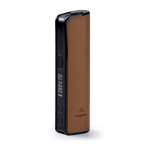 LAMBDA i10 HNB Heat-not-burn-Geräte Berührungslose Elektromagnetische Induktionsheizung OLED 3200mAh Einstellbare Heizzeit und Temperatur erfordert keine Reinigung (braun)
