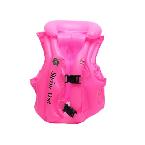 Boia Colete Infantil Inflável Salva Vidas Praia Piscina Crianças Bebês Natação Flutuador (Rosa, M (M