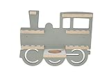Tonie Regal Lokomotive Zug Lok Regal für magnetische Figuren Tonie Tonieregal Box (Grau)