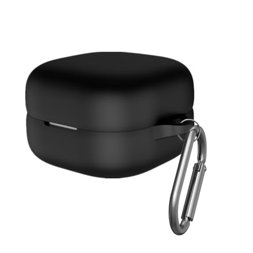 Ankersaila Case Compatible with Sony Linkbuds Open Shock Drop Proof Soft Silicone Protections Case Cover with Carabiner Keychain (Black)