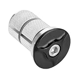 Alomejor Rowerowy zestaw słuchawkowy ze stopu aluminium, widelec Expander Top śruba do 1 cal (24,5 mm) / 1,25 cala (28,6 mm) (Schwatz)