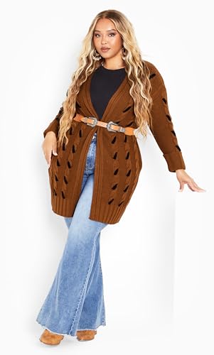 Women's Cardigan-Lacey Cable2