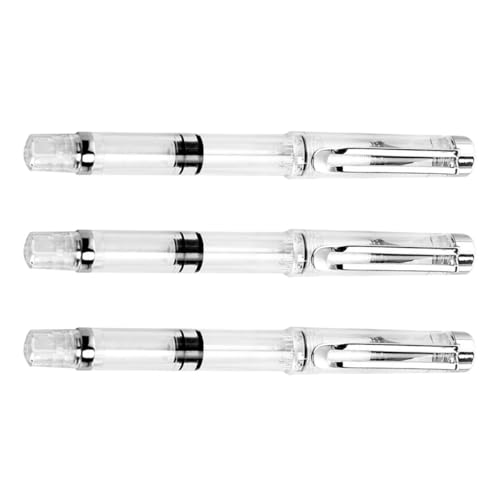 VINTORKY 3 piezas Plumas Pincel Recargables Estilo Pluma de Caligrafía y Acuarela con Punta de Fibra Suave para Estudiantes y Profesores