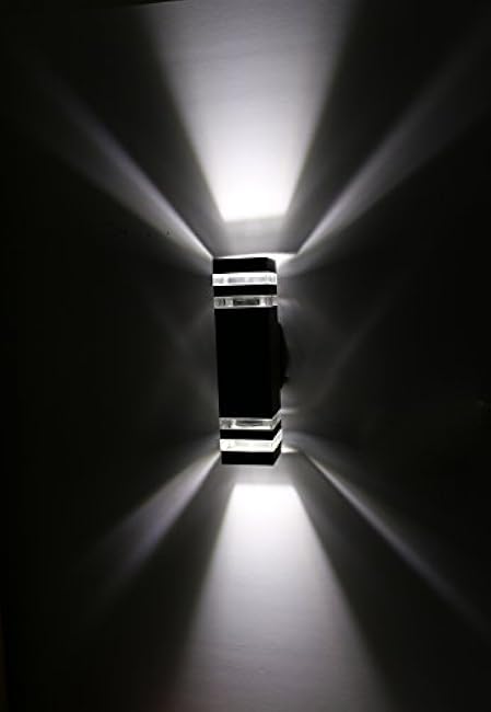 14W E27 LED-bulb-replaceable Wall Sconces Outdoor Up/Down Light Pure White