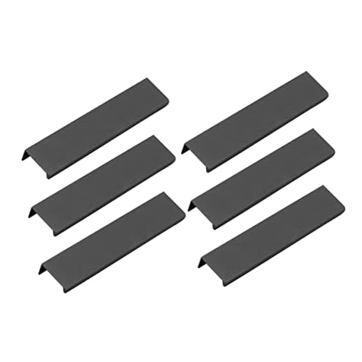 jojofuny 6 Piezas tiradores de cajón tiradores para armarios manijas de cocina negras manijas negras muebles tirador del armario tirador de cocina sin puñetazos manejar puerta del cajón