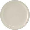 Tuxton China TNR-005 Plate, 5-12 Diameter, Round, Narrow Rim, Microwave and Dishwasher Safe, Oven Proof, Fully Vitrified, Ceramic, TuxCare, Healthcare, Nevada, Pack of 36