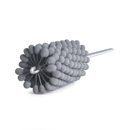 Image of Garhgi 1.850 inch(47mm) Cylinder Hone Tool with 500 Grit SC Ball | Flexible Resilient Ball-Style Honing Smooth Crosshatch Refinish | Engine Brake Rotor Tube Camshaft | Mild Steel Cast Iron
