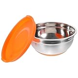 Bols mélangeurs en acier inoxydable : le bol est de la taille idéale pour les fruits, les salades, les desserts et les en-cas, avec une finition soignée et une surface lisse, bols de service parfaits pour les réceptions