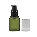 OHEETU Botellas vacías recargables de vidrio esmerilado verde esmerilado con frasco de bomba y tapa transparente Imagen de OHEETU Botellas vacías recargables de vidrio esmerilado verde esmerilado con frasco de bomba y tapa transparente