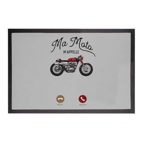 Paillasson Moto m'appelle Passion l'esprit Cafe Racer chez vous