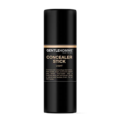 Gentlehomme Men's Concealer Stick with Brush for Dark Circles Eraser 4 Shades, Light, 8 g (Pack of 1) - Image 3