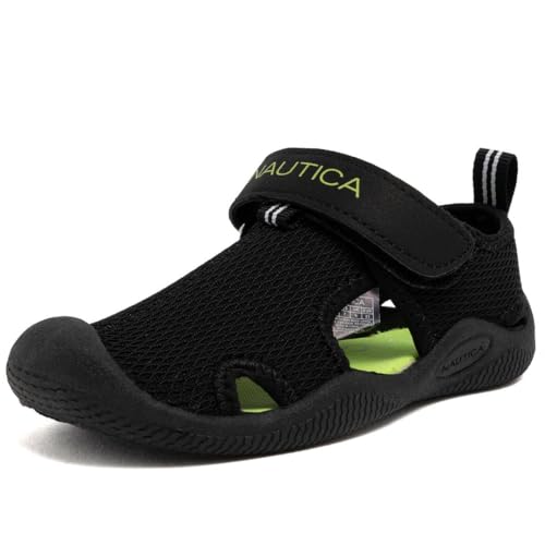 Image of Nautica Kids Water Shoes for Boys Girls Toddler Quick Dry Swim Shoes Aqua Socks Beach Pool Closed Toe Barefoot Summer Watershoes for Toddlers Size 5-12