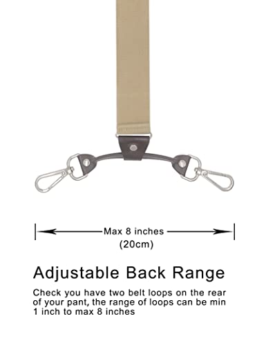 Image of Men's Suspenders with Swivel Hooks and Adjustable Braces, Suitable for Heavy Duty, Big and Tall