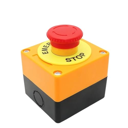 Interrupteur d'arrêt d'urgence rouge NO+NF pour la sécurité des machines d'atelier