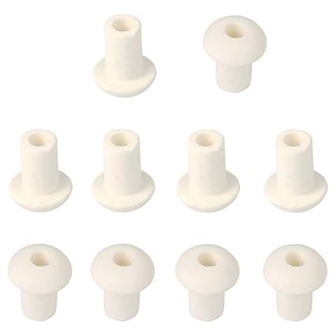 lasenersm 10 Stück Lampendocht Keramik Halter Öl Laterne Docht Halter Alkohol Lampen Docht Halter Keramik Halter Porzellan Docht Cover