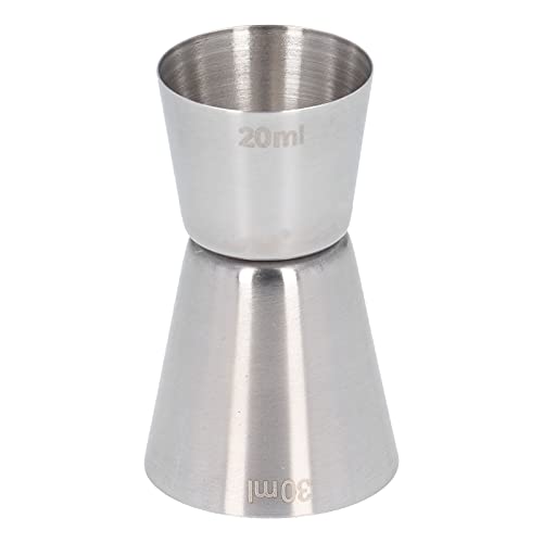 MISNODE Cocktail Measure Cup, Stainless Steel Measuring Cup Double Headed Cocktail Jigger 20/30ml Bar Measuring Jigger Cocktail Measure Cup Bar Accessories for Home Bar