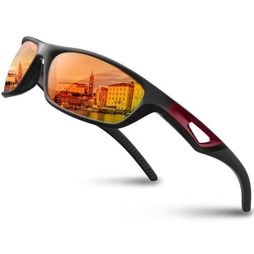 Image of RIVBOS Polarized Sports Sunglasses Driving Sun Glasses Shades for Men Women Tr90 Frame for Cycling Fishing Running RB831
