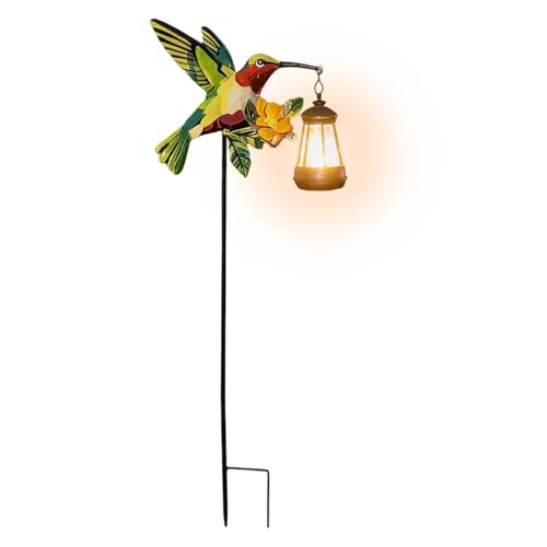 Genérico Luces Solares Para Exteriores - Linterna De Colibrí Para Jardín,Luces Solares De Patio - Para Paisajismo Jardín Exterior Zona Trasera Porche Césped Sendero Patio