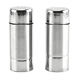 Set de 2 Mini Saleros de Cocina con Cuchara y Tapa Giratoria, Salero Caja...