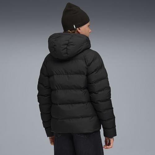 PUMA Doudoune à Capuche Enfant et Adolescent 140, Black