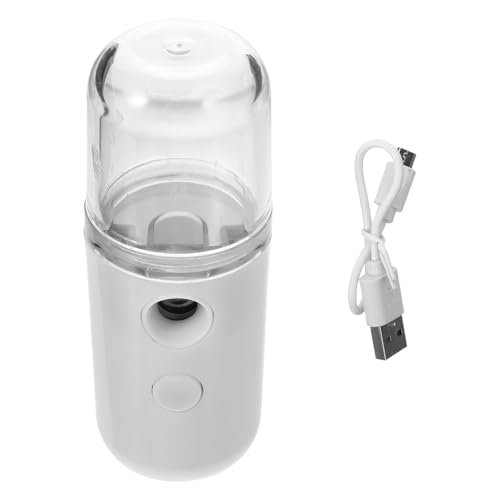 PRETYZOOM Portable Facial Portable Nano Facial Sprayer Mister USB Rechargeable Face Humidifier Atomizers for Face Hydrating SPA Skin Care White