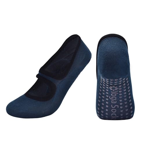 LVCHAO Calcetines De Yoga De Talla Grande For Mujer, Medias Antideslizantes De Silicona For Pilates, Transpirables Adecuado para Yoga, Danza, Deportes, Fitness(Green-01)