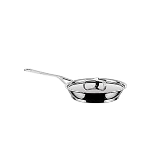 A Di Alessi, “POTS & PANS”, Frying pan in 18/10 stainless steel mirror polished,1 qt 2 oz