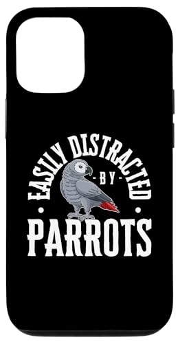 Easy Distracted By Parrots Funny Parrot �X�}�z�P�[�X iPhone 12/12 Pro �p