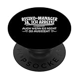 Risiko-Manager Lustige Risiko-Manager Risikoteam PopSockets mit austauschbarem PopGrip