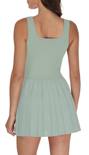 Image of NIASHOT Athletic Dress for Women with Shorts Sleeveless Womens Golf Dress