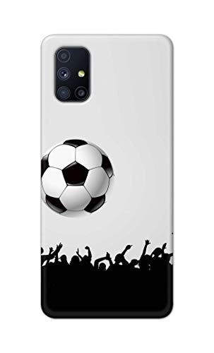 Image of Printed Hard Back Cover Case for Samsung Galaxy M51 Back Cover (Football Icon) -702