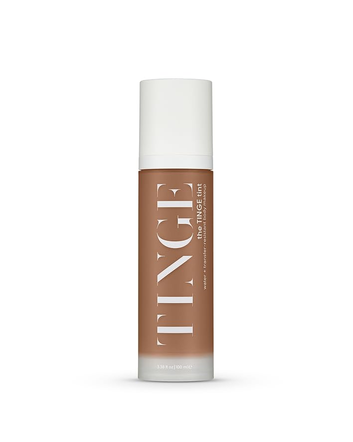 Tinge Body Makeup, Deep Warm, Water & Transfer Resistant, 3.38 Fl Oz