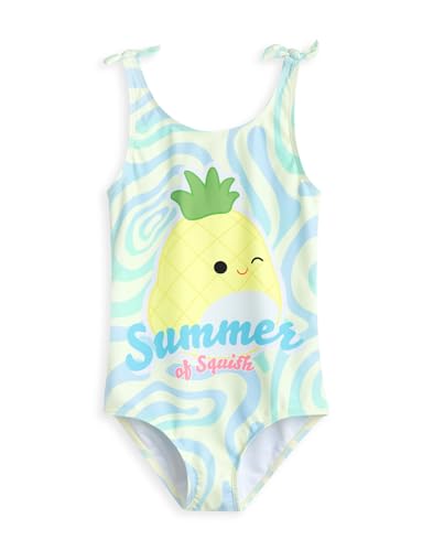 Maillot de bain Squishmallows Maui une pièce bleu et blanc pour fille collection Summer of Squish