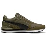PUMA Runner v4 NL Mesh Sneaker für Herren – Leichte & Atmungsaktive Sportschuhe mit Eva-Dämpfung im Retrostil – Komfortable Alltagsschuhe – Loden Green – Dunkelgrün – Gr. 42.5 EU