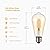 HESSION Vintage Edison LED Bulb, 6-Pack ST58 E26 Base 40 Watt Equivalent, Warm White 2200K-2700K, Antique Vintage Style Light, Squirrel Cage Filament Edison Light Bulbs Amber Glass, Dimmable