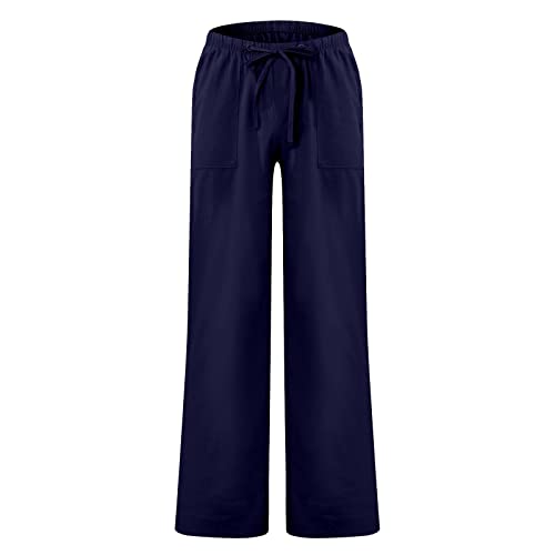 Sweatpants for Mens Casual Pants Loose Fit Elastic Drawstring Waist Straight Legs Yoga Beach Long Flat-Front Chino Pant4