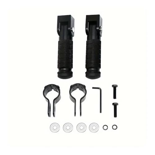 Pédales universelles moto en alu avec repose-pieds repliables - 3