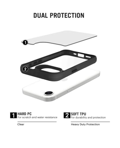 Image of DailyObjects Polycarbonate Case for iPhone 16e Compatible with Mag-Safe Wireless Charging | Hybrid Clear Slim Shockproof Back Cover